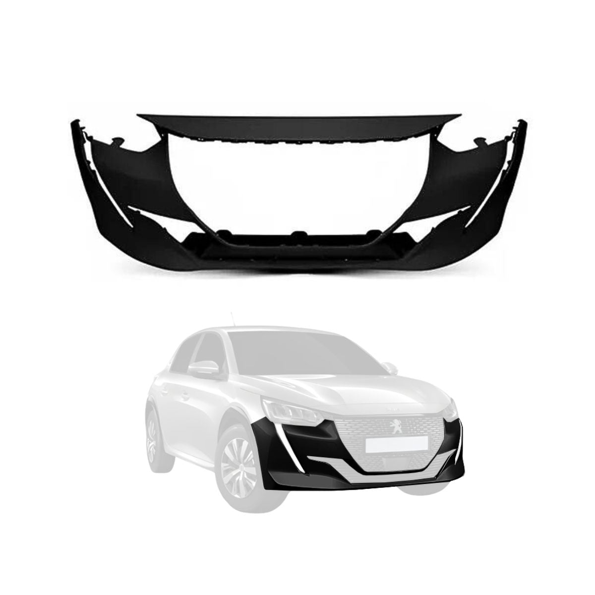 Parachoques Delantero Peugeot 208 2021-2023 (OEM: 167330181T)