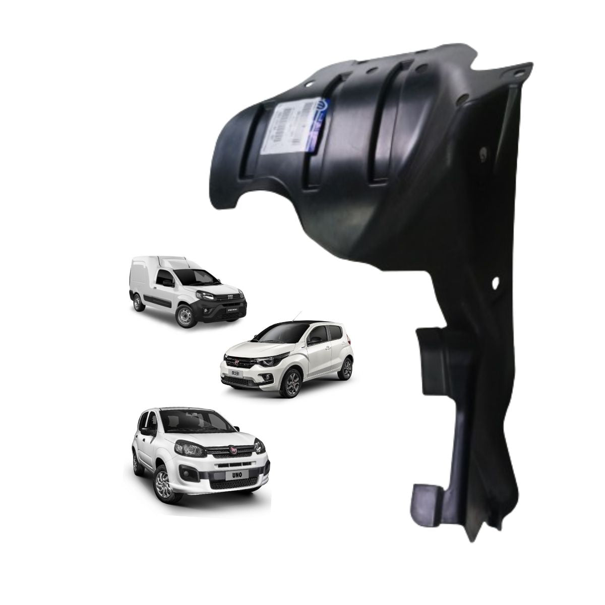 Tapabarro inferior delantero izquierdo para Fiat Uno y Mobi (OEM: 51898821)