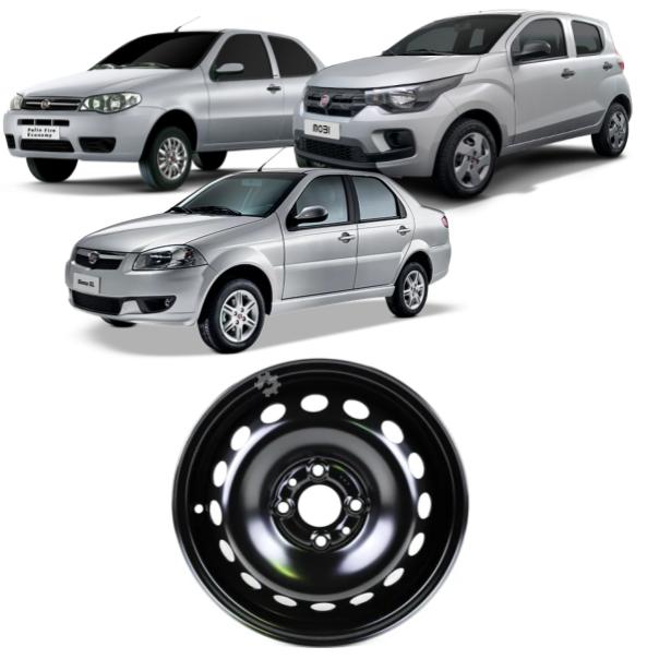 Llanta de acero aro 14 original para Fiat Palio, Novo Uno, Mobi y Siena (OEM: 51855519)