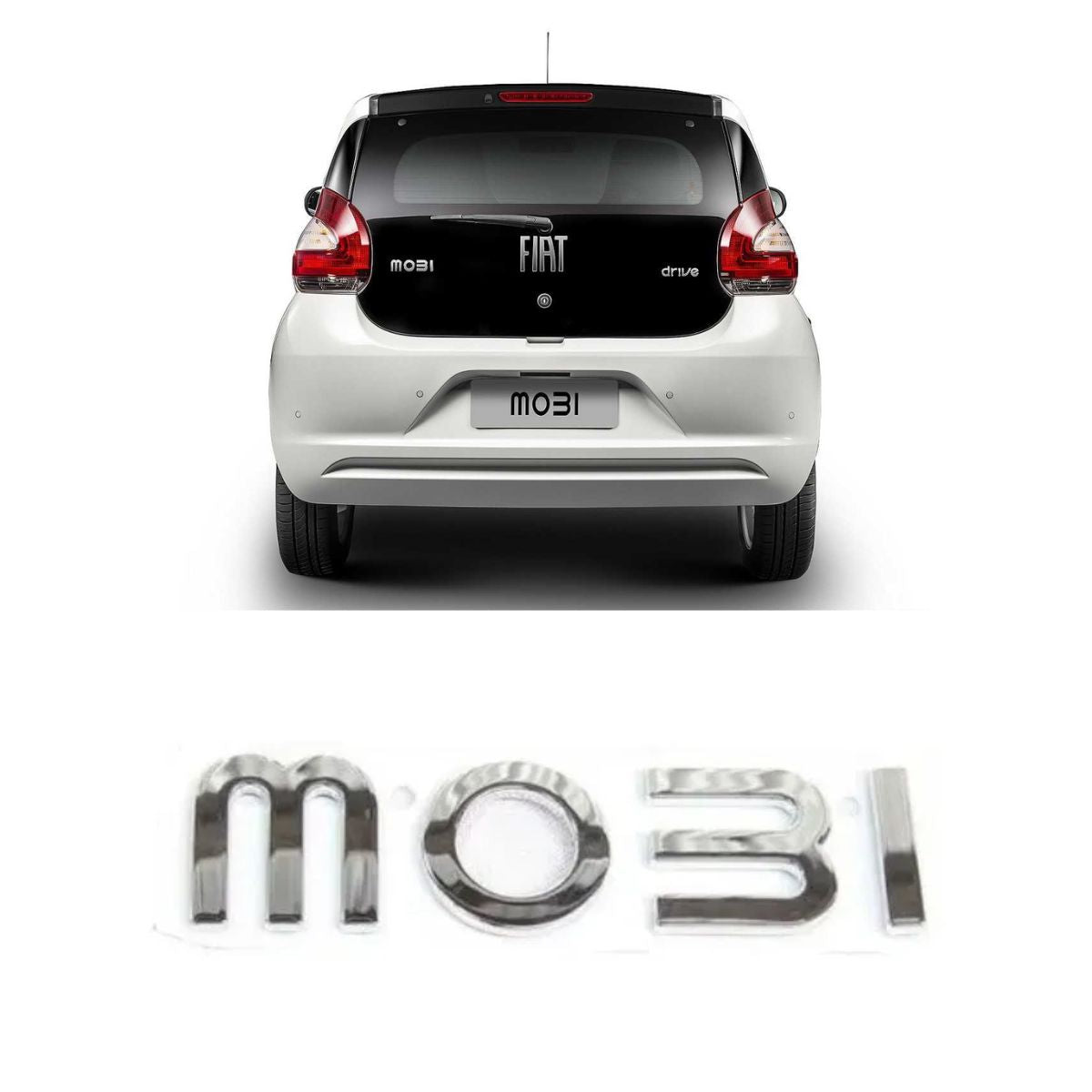 Emblema Cromado Letras Mobi Original Fiat (OEM: 100241681)