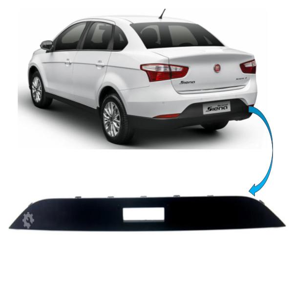 Soporte de Patente para Parachoques Trasero Fiat Grand Siena (OEM: 100201606)