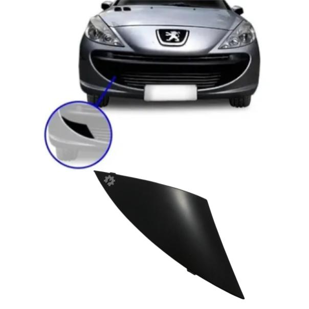 Tapa de gancho de remolque parachoques delantero Peugeot 207 Original (OEM: 742212)