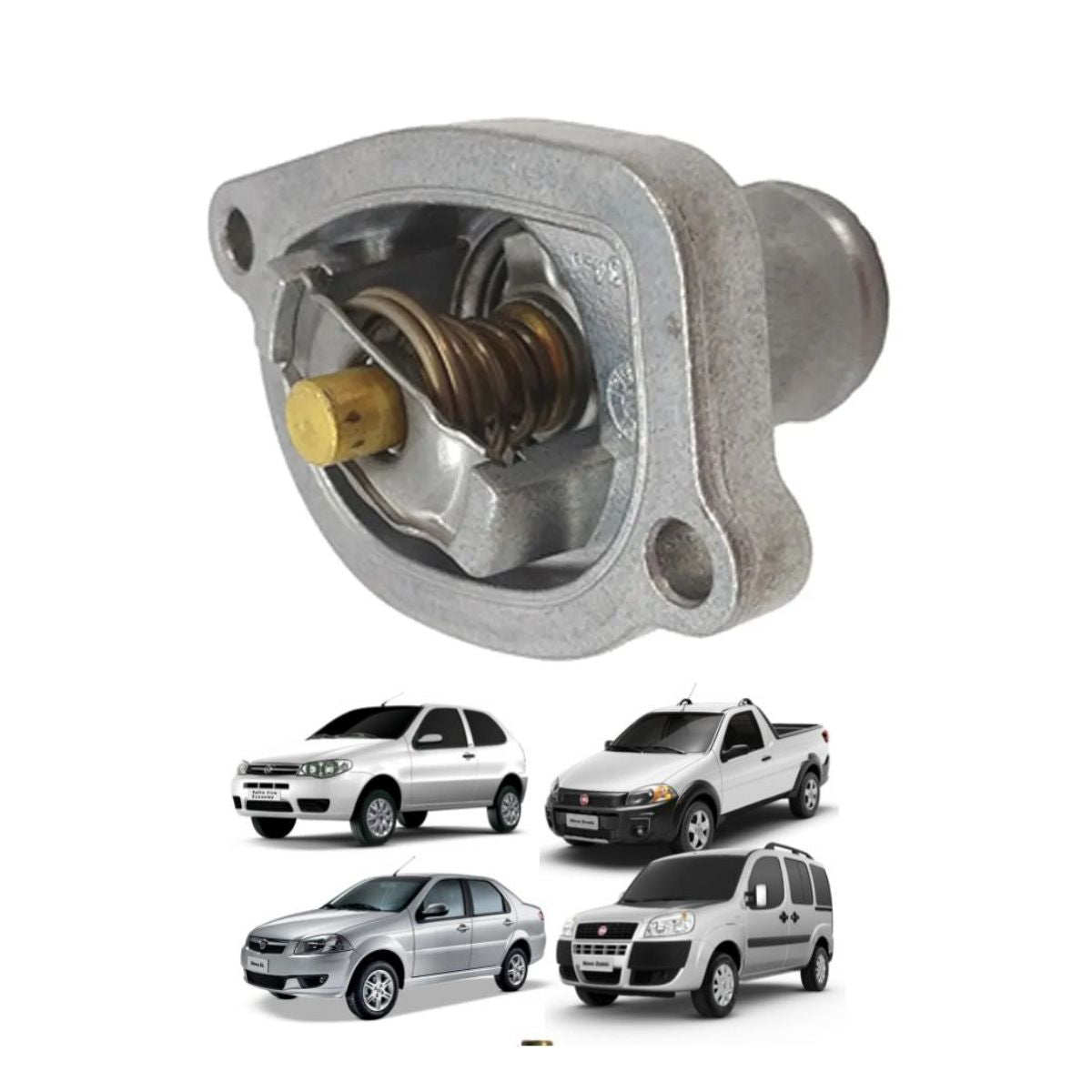 Válvula termostática original para Fiat Palio, Siena, Strada, Uno e Idea (OEM: 46737644)